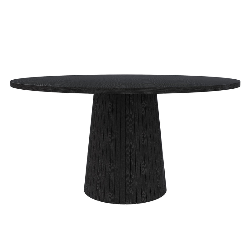 Round Dining Table With Strip Base