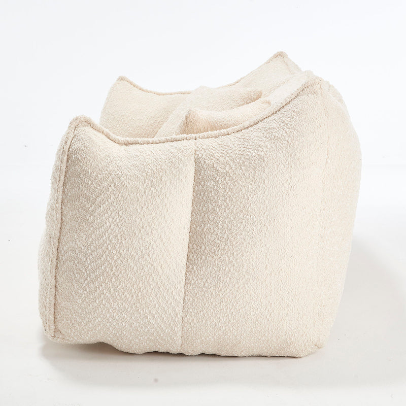 Comfortable Dual Beanbag Chair With High Resilience Foam Core For 2 People