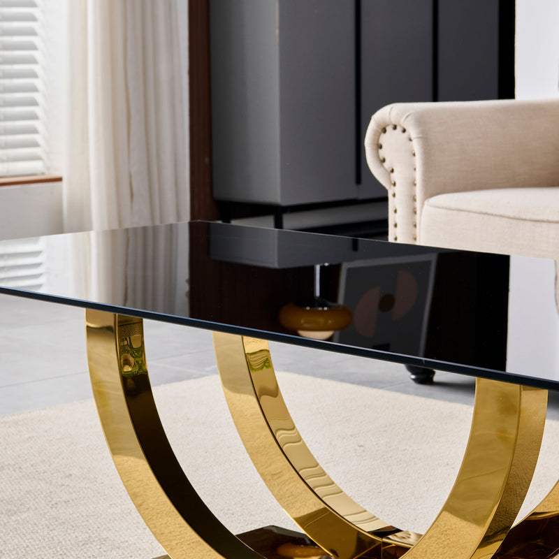 Rectangular Coffee Table With Base