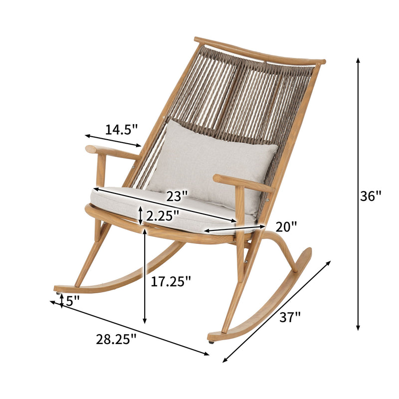 Outdoor Rocking Chair - Maple