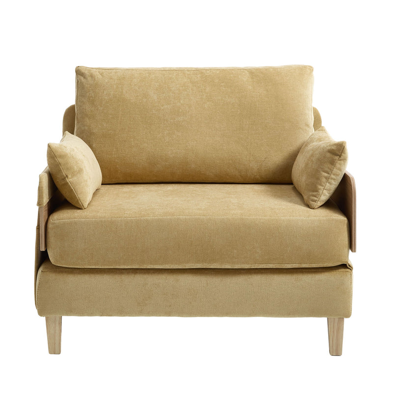 Mid Century Modern Foldable Sofa Bed, 3 In 1 Convertible Sleeper With 3 Pillows
