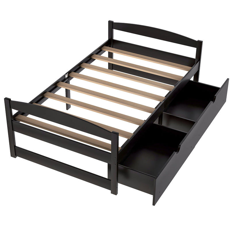 Platform Bed With 2 Drawers