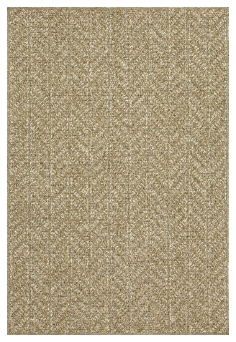 Earth - 5'3" X 7'3" Indoor, Outdoor Area Rug - Natural / White