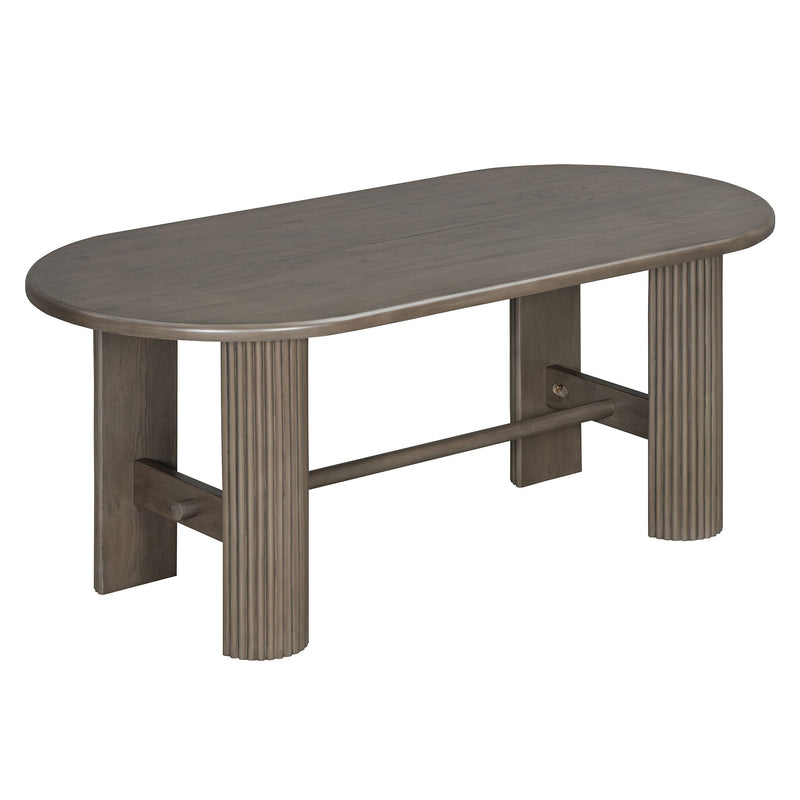 Oval Dining Table Set For 6 With 6 Upholstered Chairs