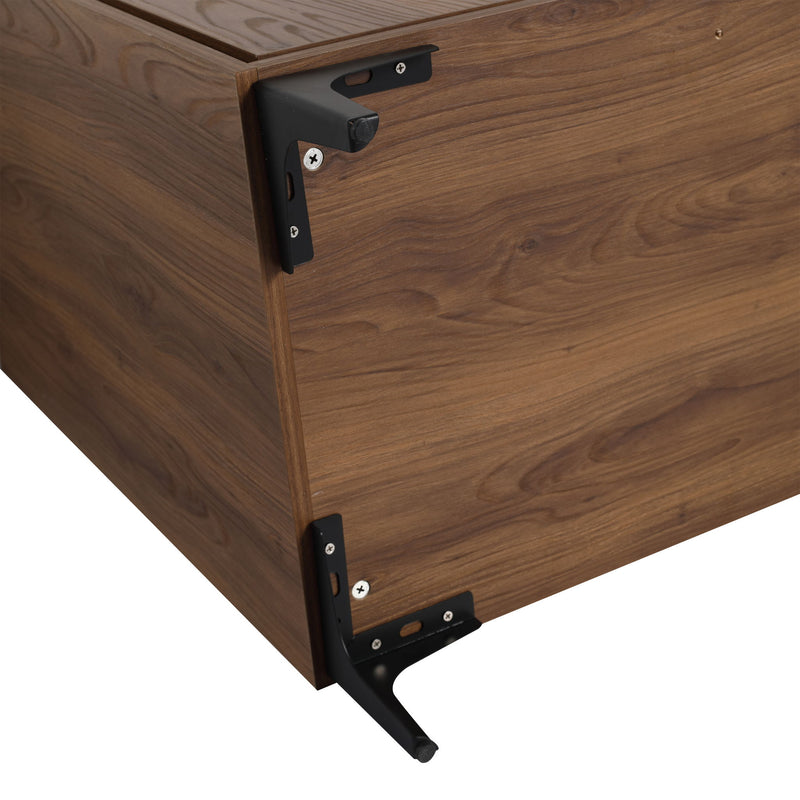 Modern Bathroom Vanity Storage Cabinet With Soft Closing Doors And Engineered Wood Construction