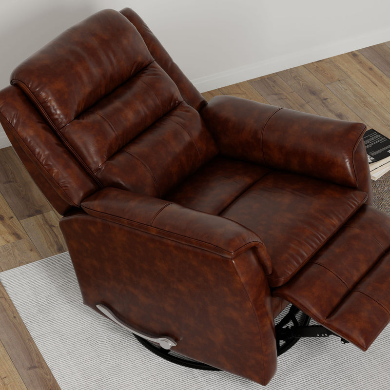 Swivel Recliner With Manual Adjustable Footrest
