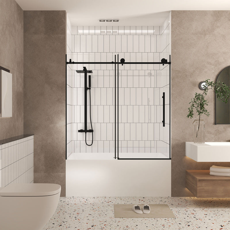 Frameless Shower Door With Handle