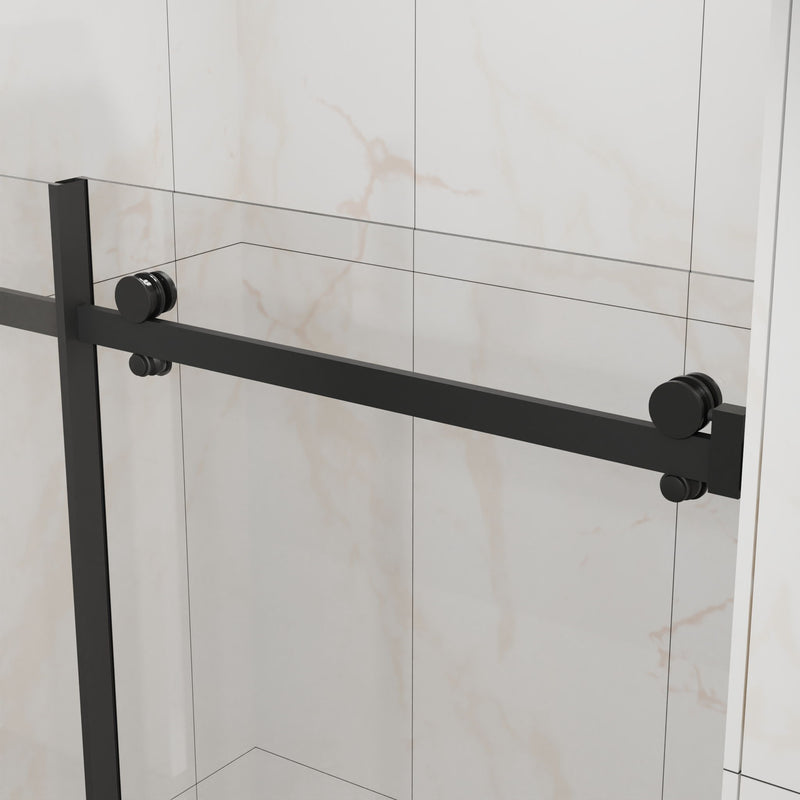Frameless Tub Sliding Shower Door With Easy Clean Coating