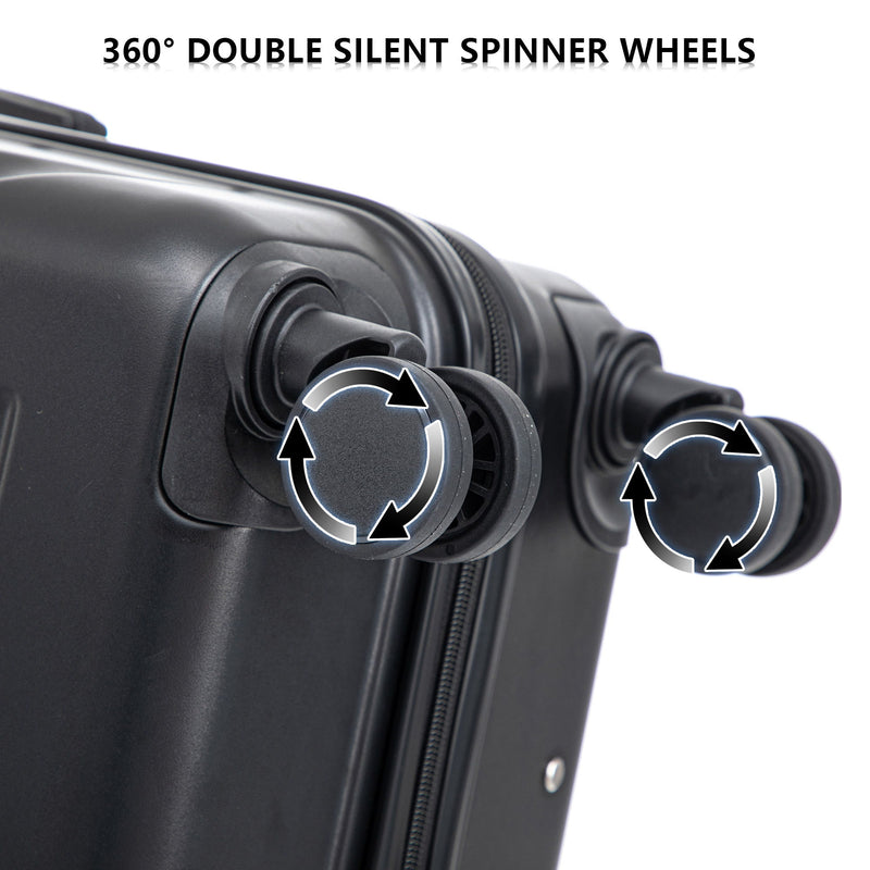 3 Pieces Set 20" / 24" / 28" Spinner Wheel Luggage With Combination Lock