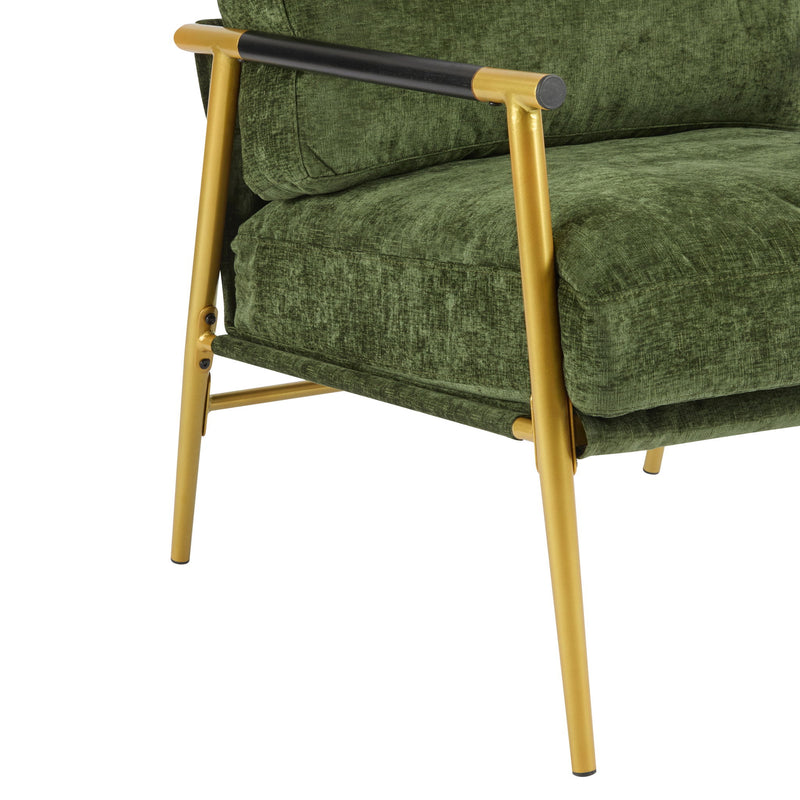 Modern Accent Chair With Cushions, Cozy Seating
