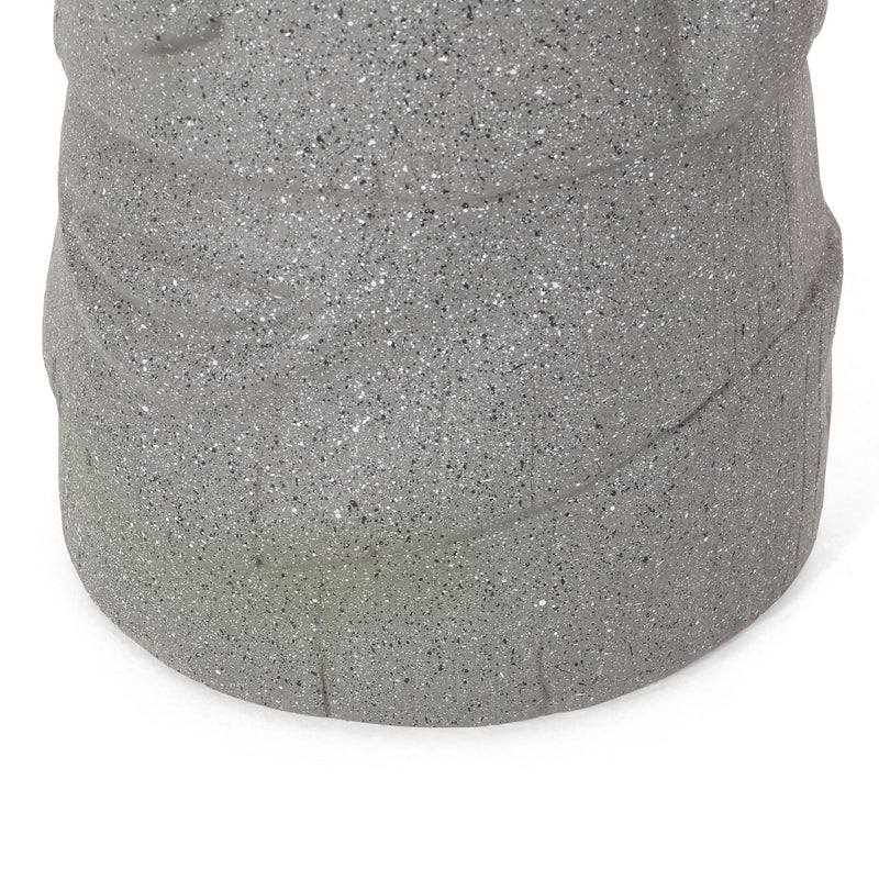 Classic Flower Planter With Magnesium Oxide Material - Stone Gray