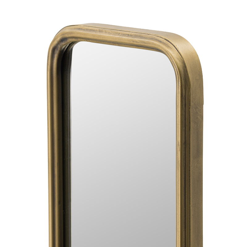 Full Length Mirror With AntiqueMetal Frame, Long Mirror For Hallway Living Room Bedroom Bathroom - Gold