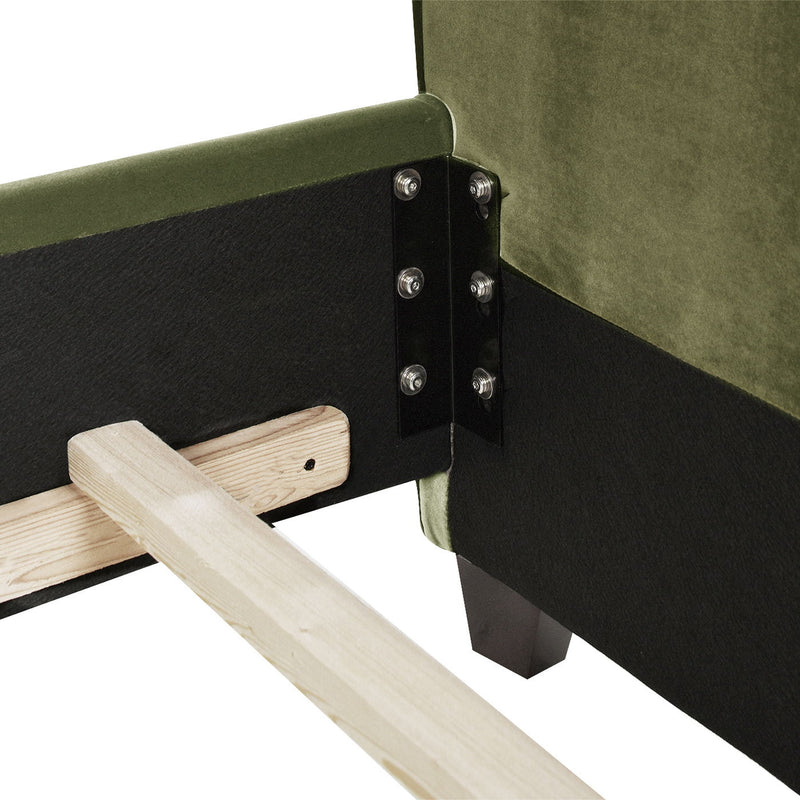 Marcella - Upholstered Shelter Headboard Bed