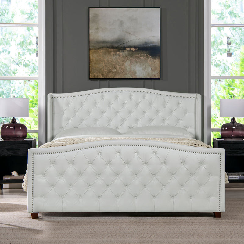 Marcella - Upholstered Shelter Headboard Bed