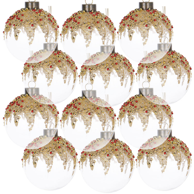 Christmas Ball Ornaments, Decorative Hanging Ball Christmas Tree Ornaments For Holiday Party Decorations