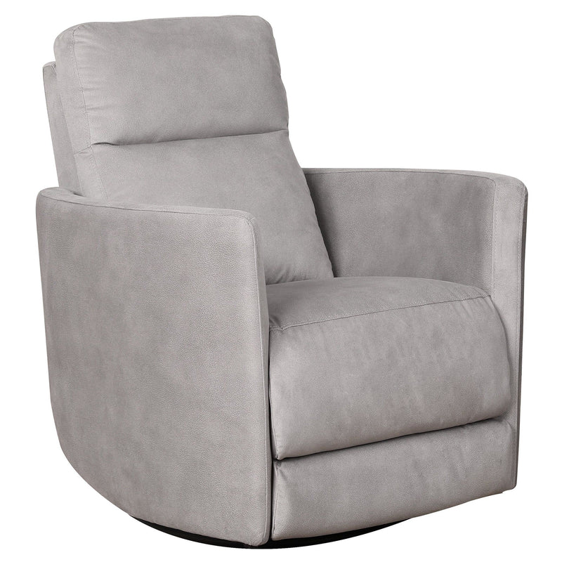 Lawson - Swivel Glider Suede Recliner Chair - Gray