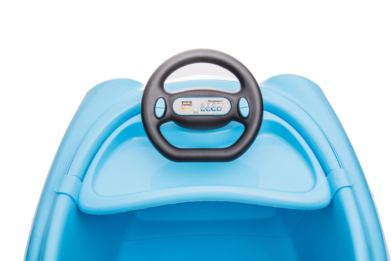 Bumper Car For Kids, 12V Dual Drive 1-6 Years Old Children's Electric Car With Pushrod Dinner Plate USB Bt Music Rocking Horse Mode Anti-Collision Bumper Ride On Car