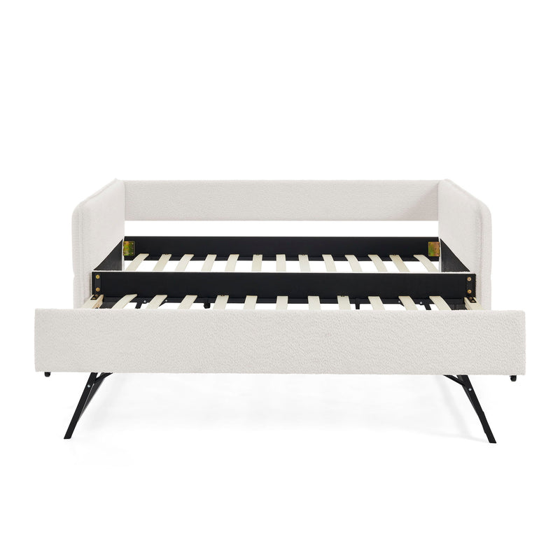 Upholstered Daybed With Pop Up Trundle