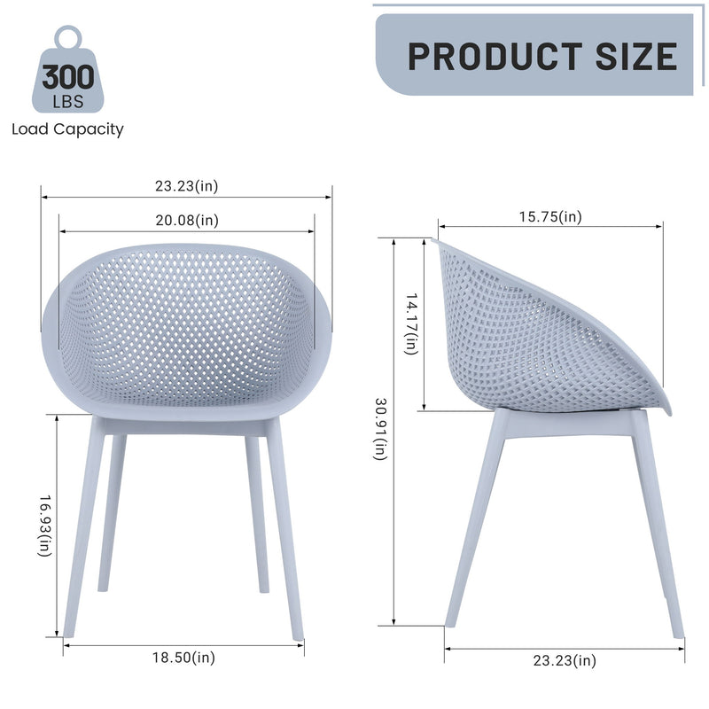 2 Pack Lounge Chair Set & Folding Square Table