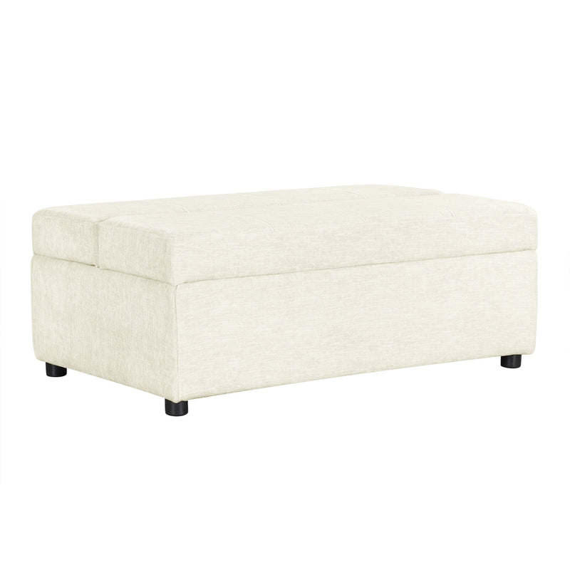 Twin Size Folding Ottoman Sleeper Bed With Mattress Convertible Guest Bed