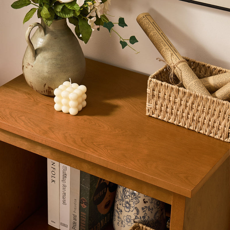 Floor Cabinet With Doors & Adjustable Shelf, Storage Cabinet For Entryway