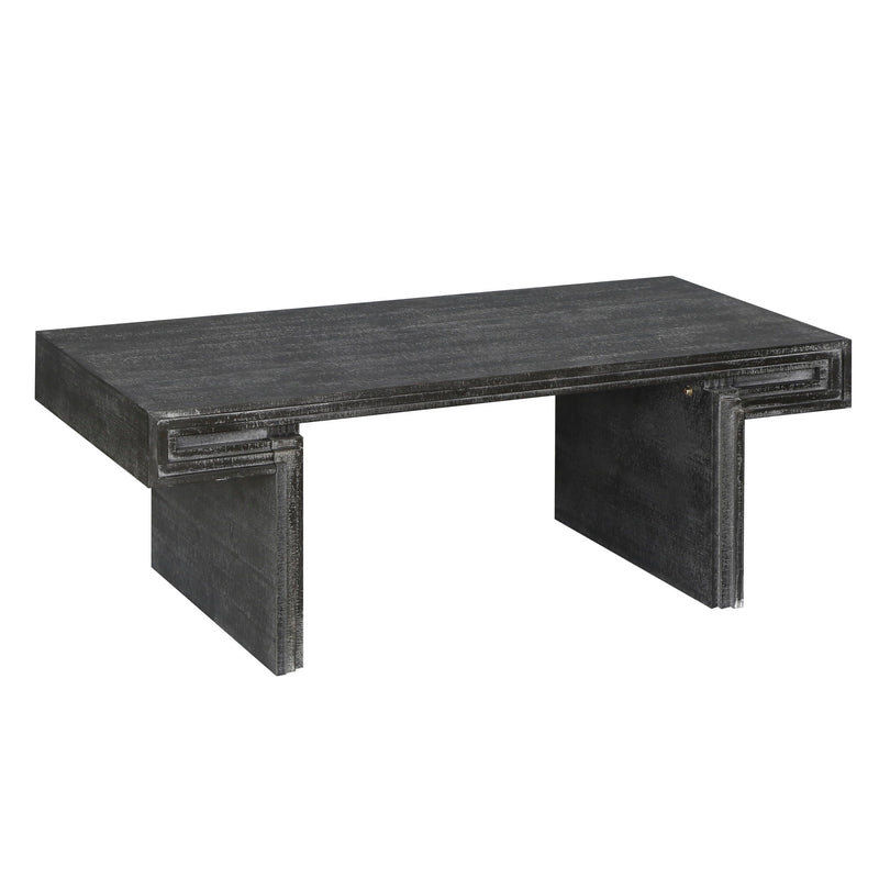 American Vintage Industrial Coffee Table, Double Tier Design
