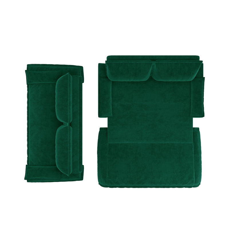 Queen Pull Out 3 In 1 Convertible Sleeper Sofa, Multi-Functional