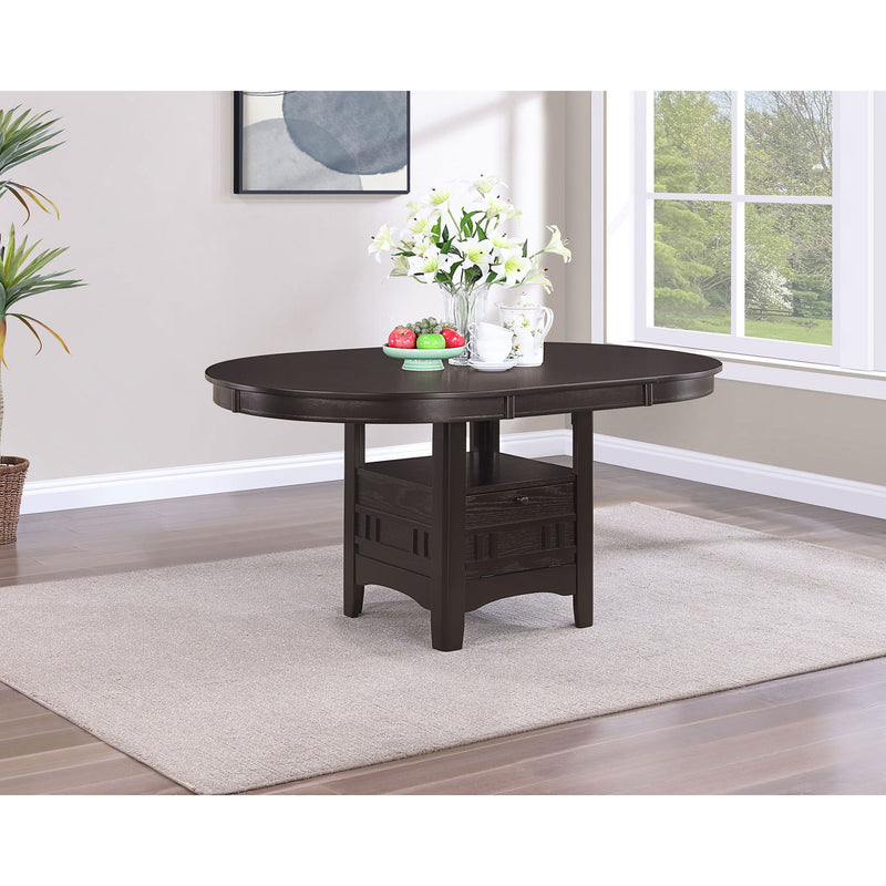 Illkirch - Oval Extension Leaf Dining Table With Expandable Surface - Espresso