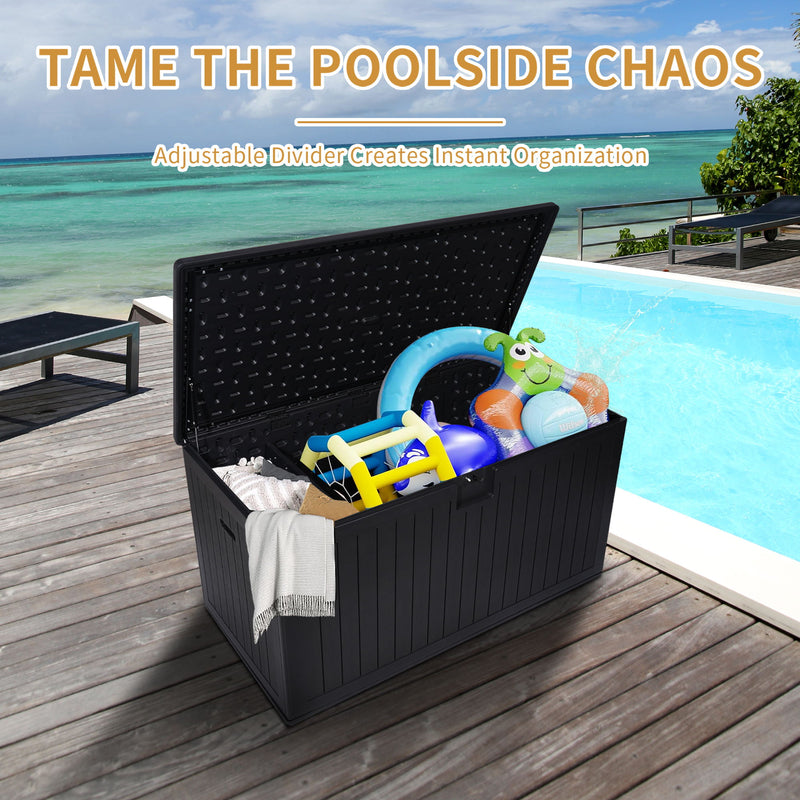 Outdoor Large Storage Box With Lockable Storage Containers