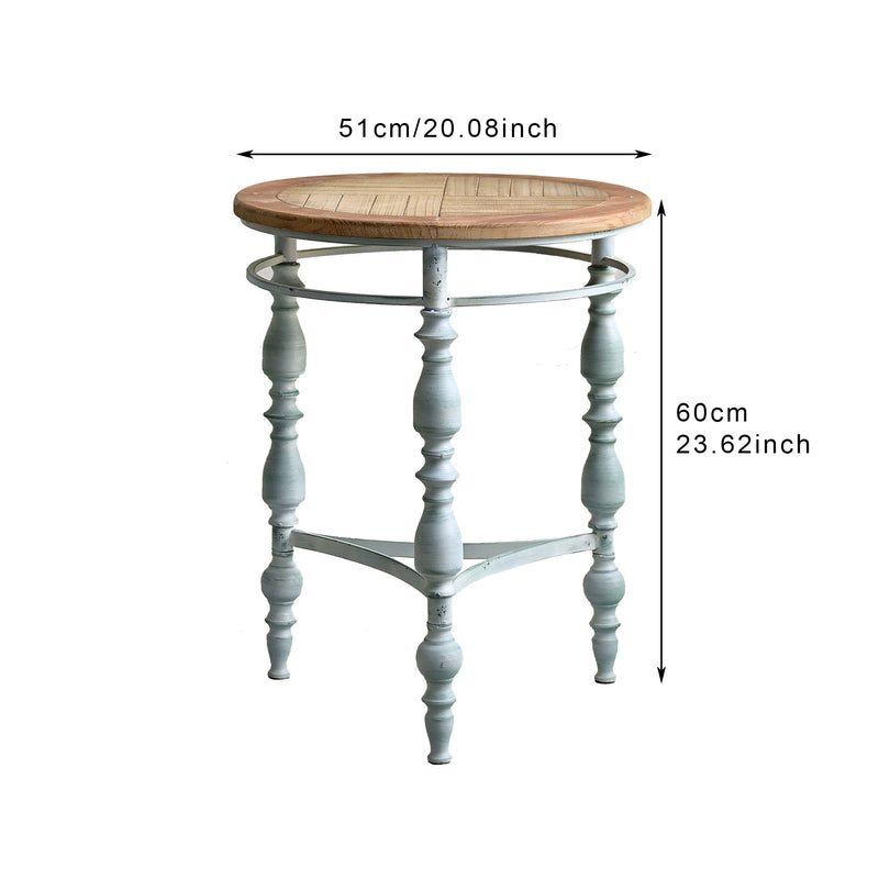 Round Top Carved Table For Living Room