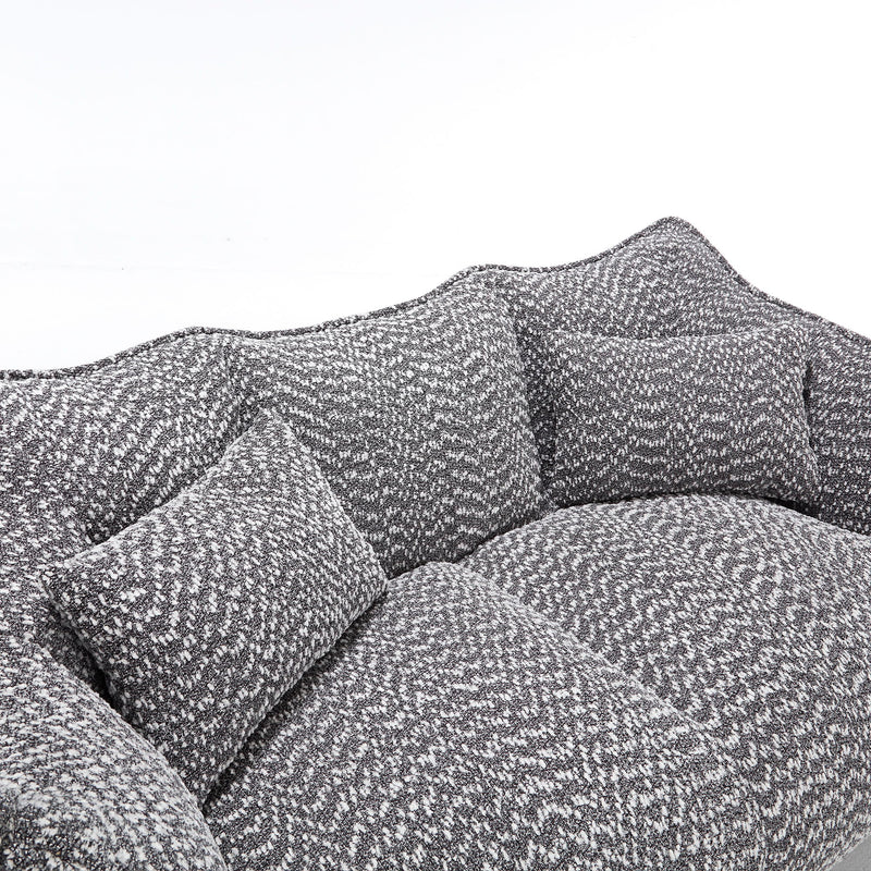 Comfortable Dual Beanbag Chair With High Resilience Foam Core For 2 People