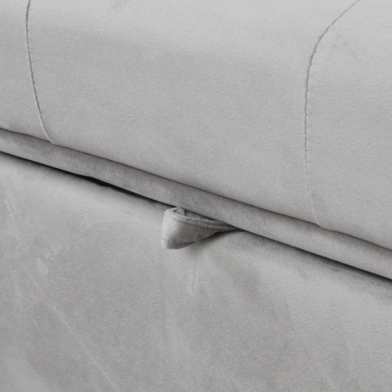 Folding Ottoman Sofa Bed - Gray