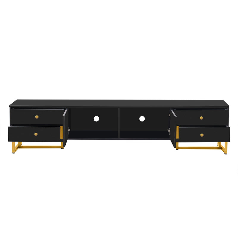 TV Stand With Storage For Living Room
