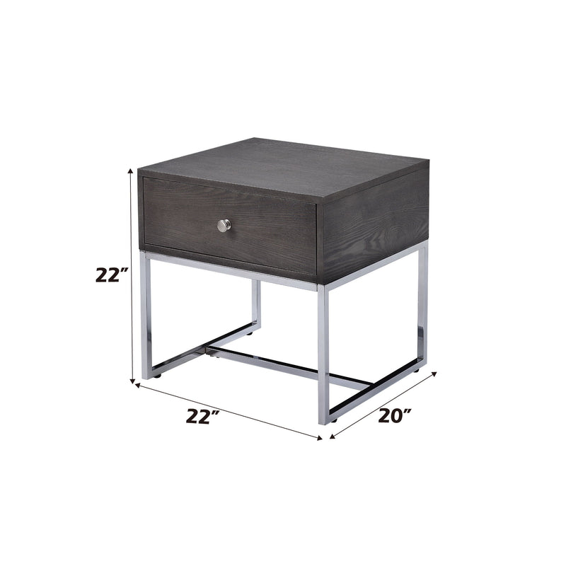 Iban - End Table - Gray