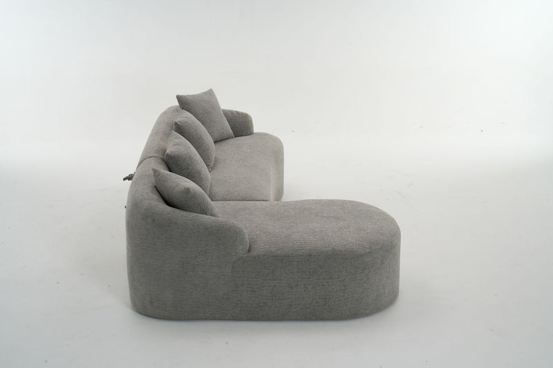Combined Sofa With 4 Pillows