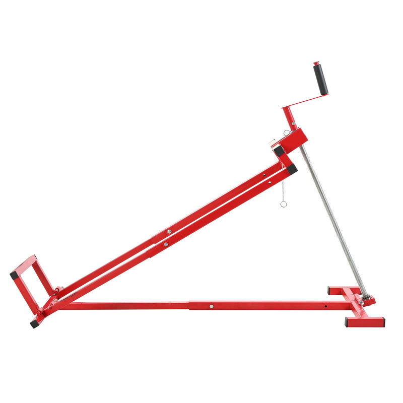 Universal Easy Lawn Mower Lift For Riding Tractors, 800 Lbs Capacity - Red