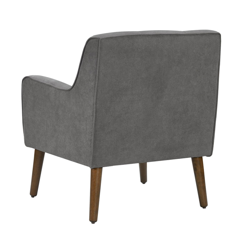Ryder - Mid Century Modern Woven Fabric Tufted Armchair