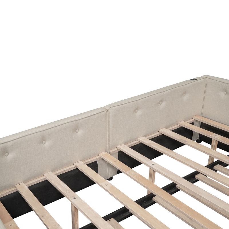 Platform Bed With USB Ports