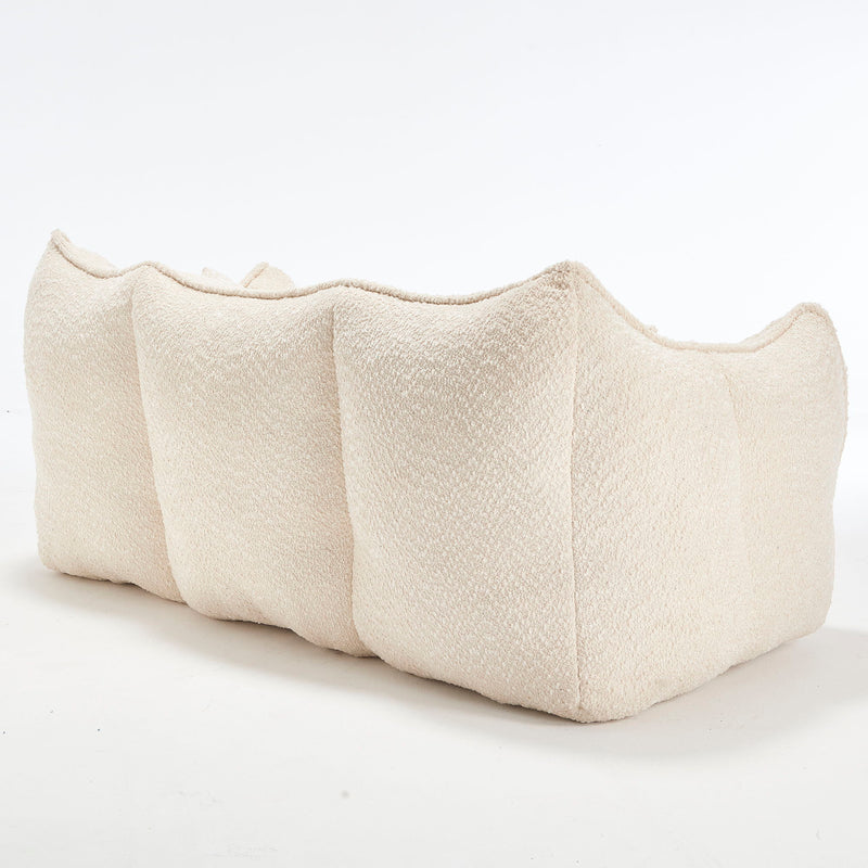 Comfortable Dual Beanbag Chair With High Resilience Foam Core For 2 People