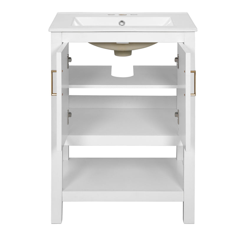 Modern Bathroom Vanity With Elegant Twill Design