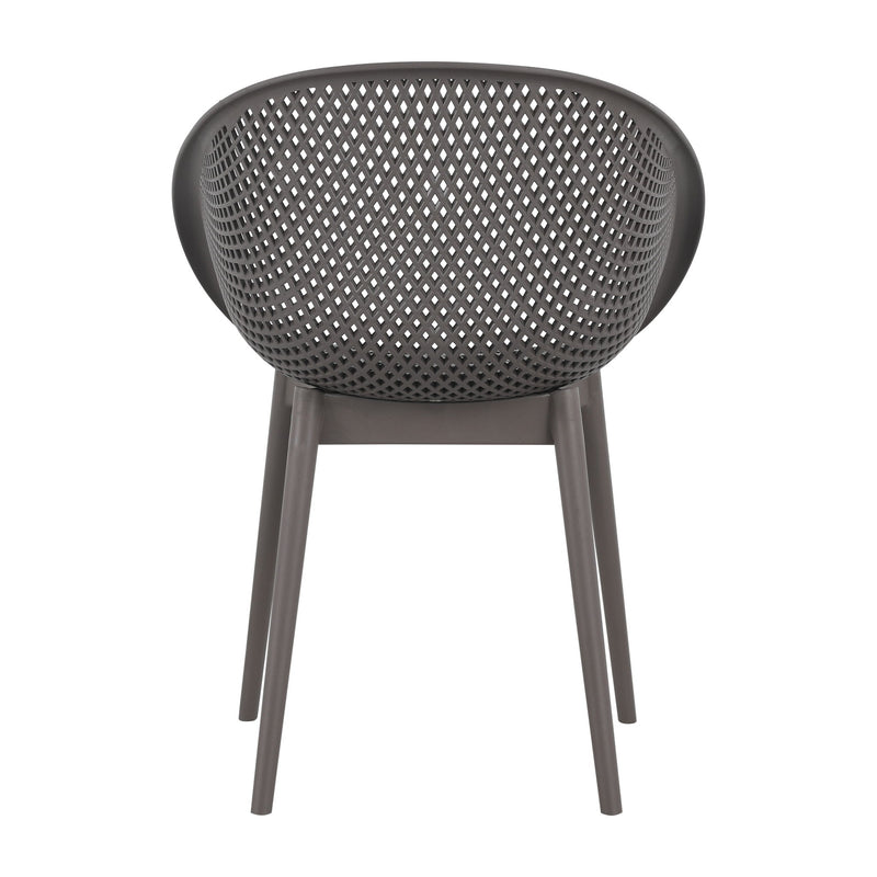 2 Piece Durable Single Chair With Hollow Out Design