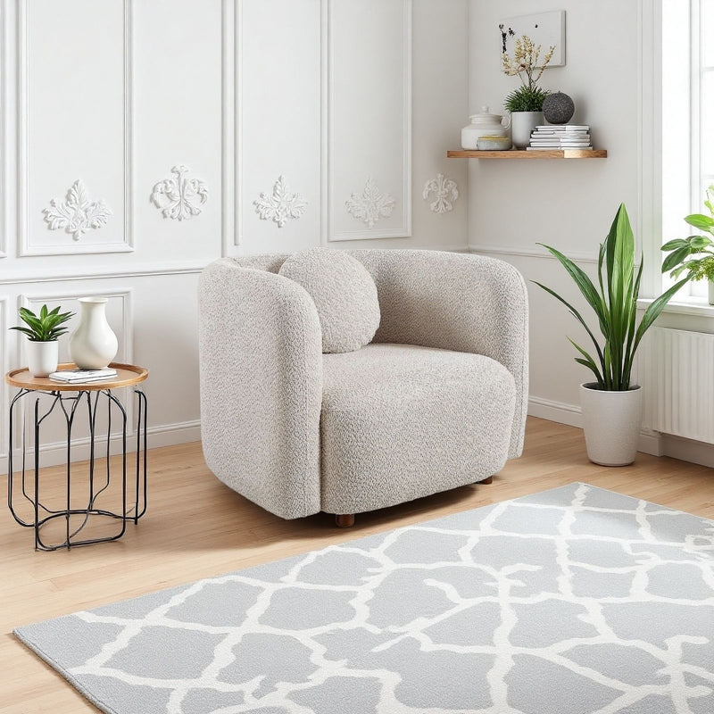 Japandi Style Accent Square Chair