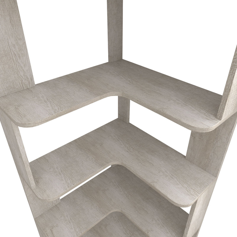L-Shaped Corner Bookshelf