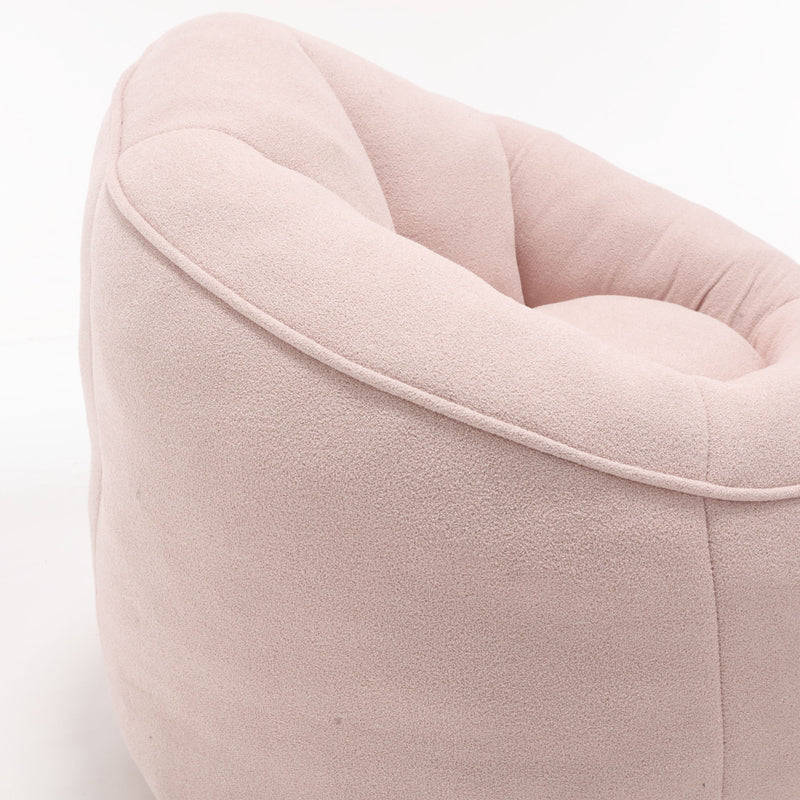 Bedding Bean Bag Sofa Chair High Pressure Foam With Footrest