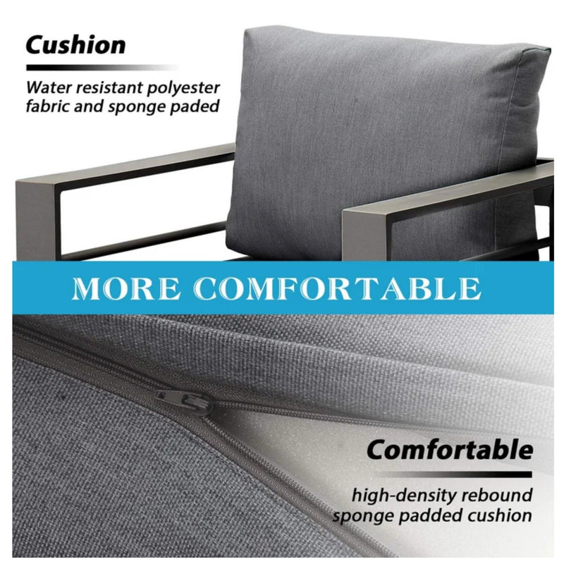 Outdoor Patio Set, All-Weather & Thick Cushions