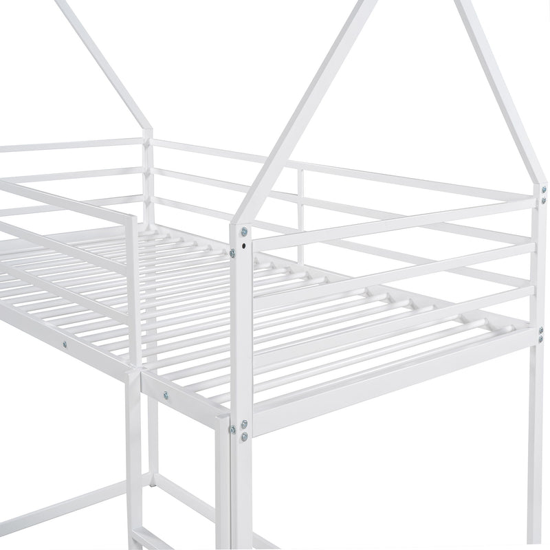 House Bunk Bed With Built In Ladder