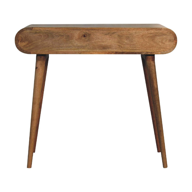 Writing Desk, Curved - Chestnut