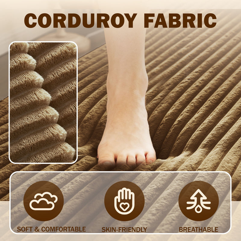 Modern Floor Sofa With 2 Pillows, Convertible Twin Size Folding Mattress For Living Room
