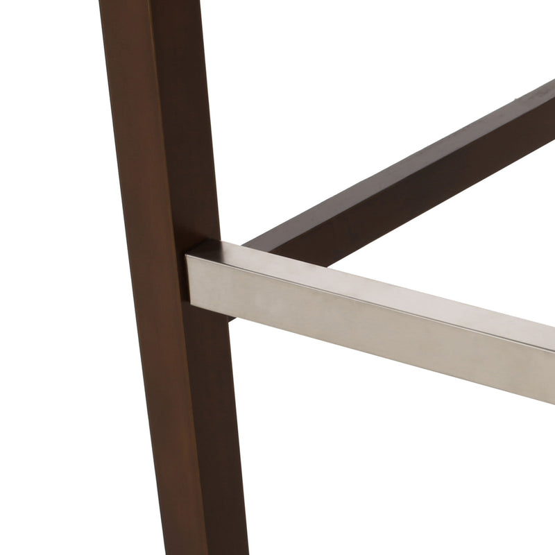 Solstara - Upholstered Dining Barstool With Button Tufted And Wing Back