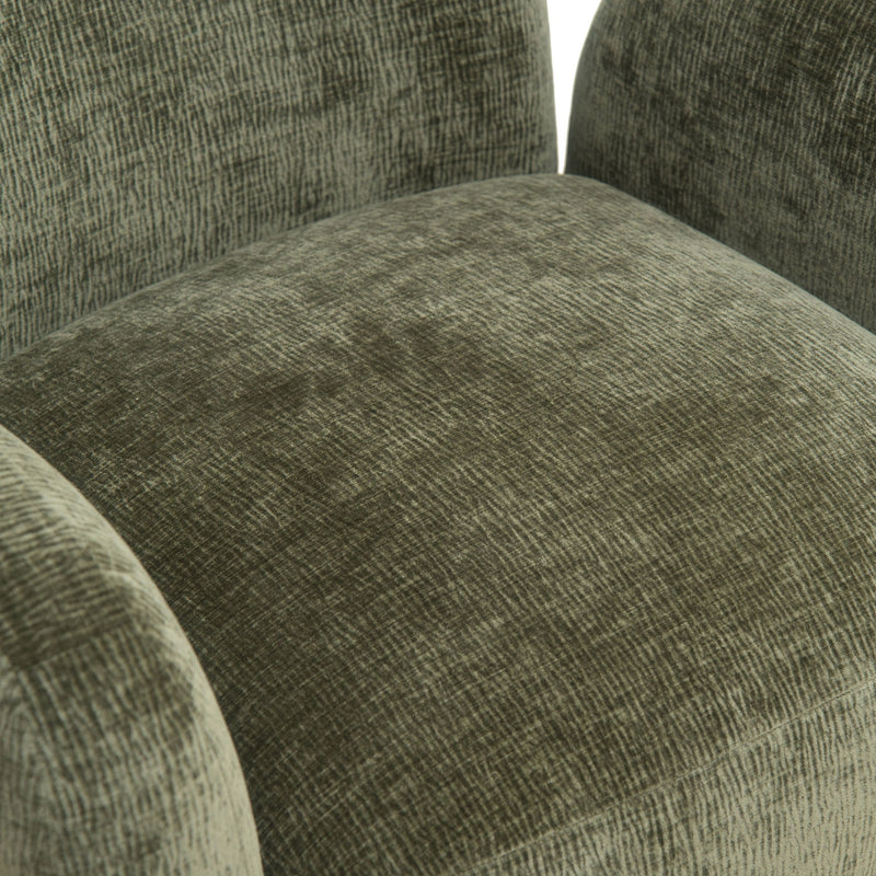 360° Swivel Accent Chair For Living Room - Olive Green